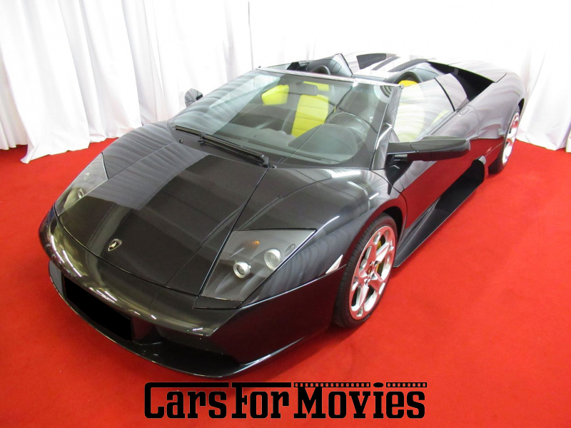 CarsForMovies | Lamborghini Murcielago Roadster 2005 Italien Schwarz Gelb Zivilfahrzeug Cabrio Baden-Württemberg 5494 Sportwagen Supercar Luxus V12